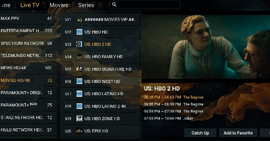 Strong 8K IPTV channels