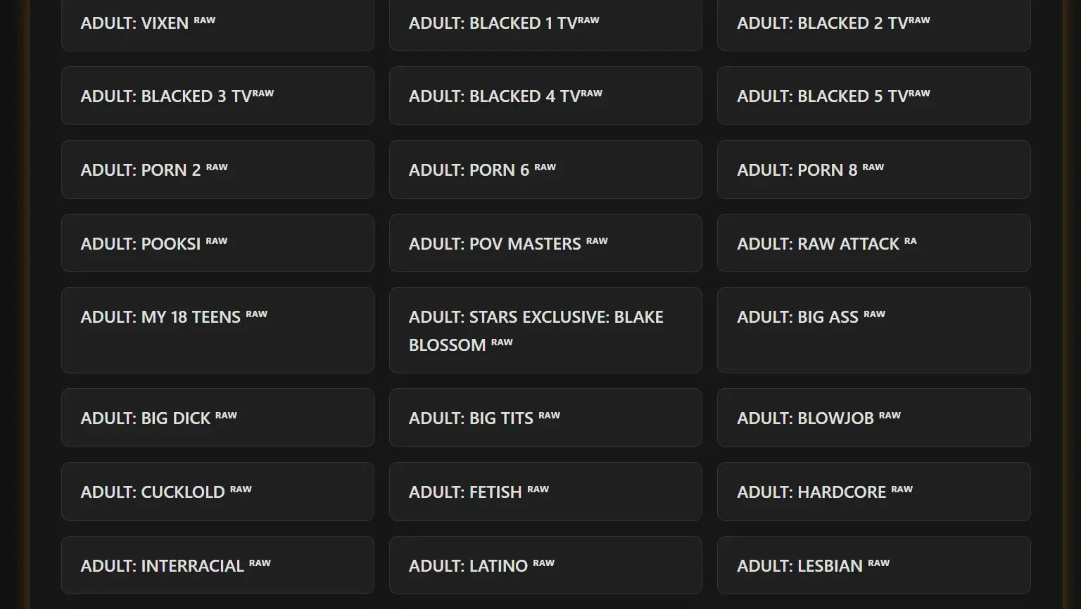 adult channels