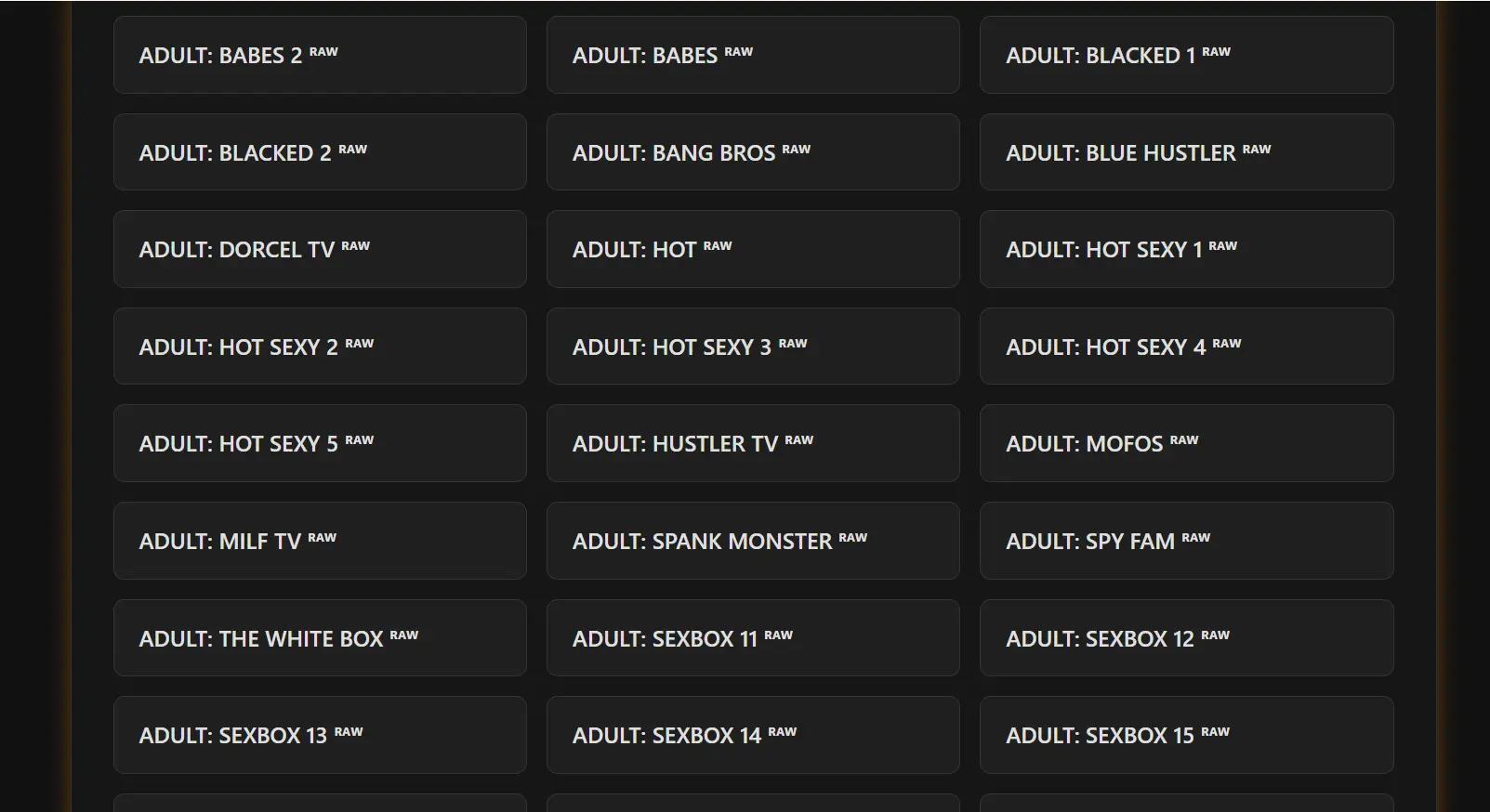 adult tv streaming